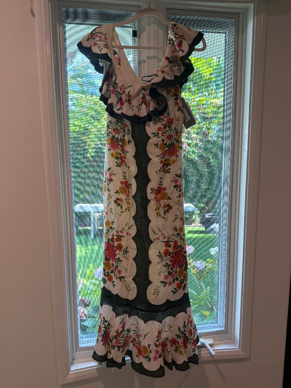 Alémais Elisabetta Ruffle Midi Dress